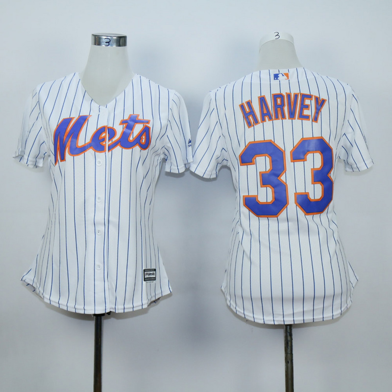 Women New York Mets #33 Harvey White MLB Jerseys->women mlb jersey->Women Jersey